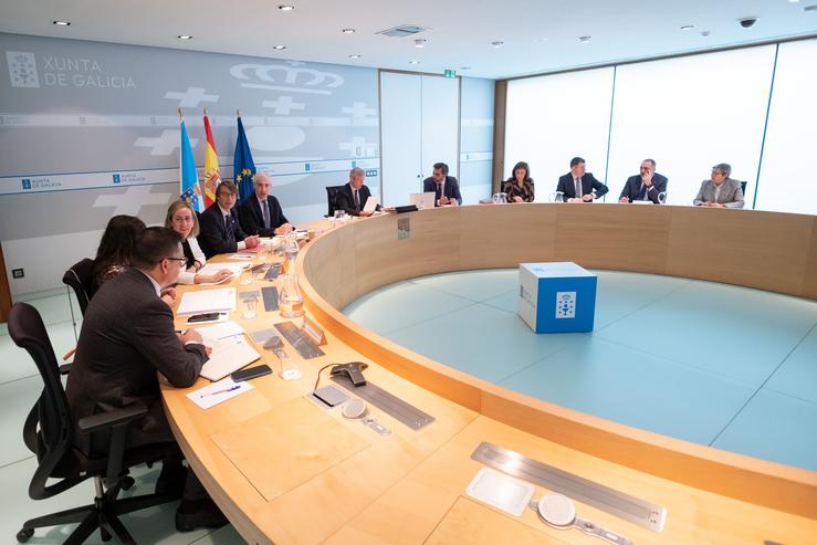 O presidente da Xunta, Alfonso Rueda, preside a reunión do Consello / Europa Press