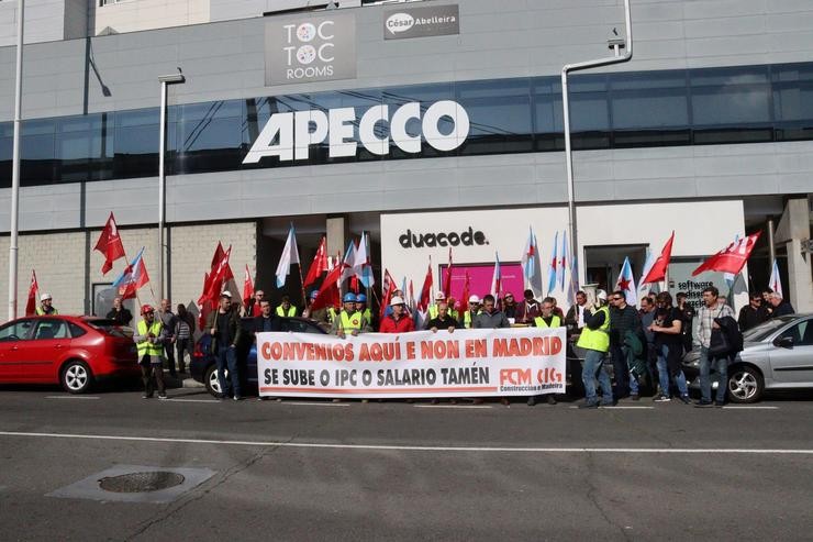 Concentración de delegados da CIG no sector da construción / Europa Press