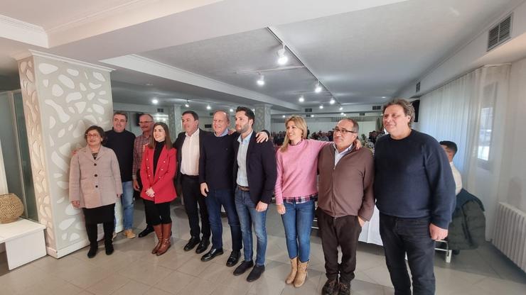 Presentación dos candidatos do PSdeG-PSOE Ourense na Baixa Limia ás eleccións municipais de 2023.. PSDEG 