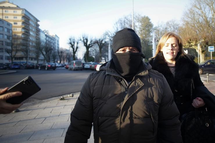 O acusado Manuel Juan Vilariño á súa chegada a un xuízo polo crime de Ou Ceao, na Audiencia Provincial de Lugo, a 6 de febreiro de 2023, en Lugo.. Carlos Castro - Europa Press / Europa Press