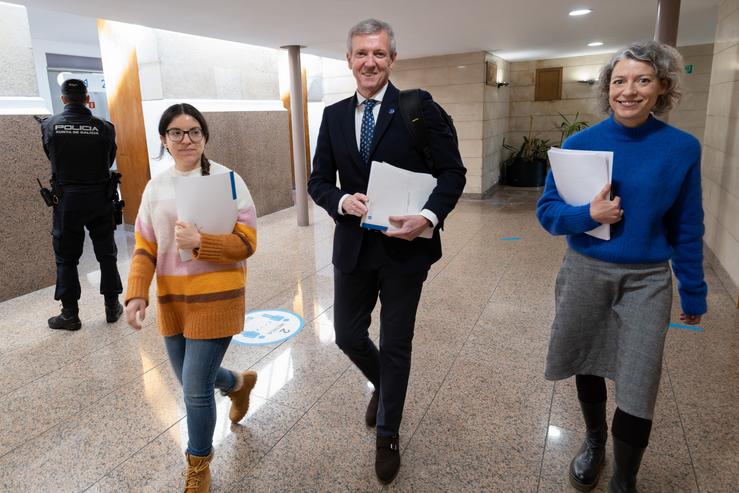 Rueda, antes de comparecer ante os medios tras o Consello da Xunta.. Xunta de Galicia 