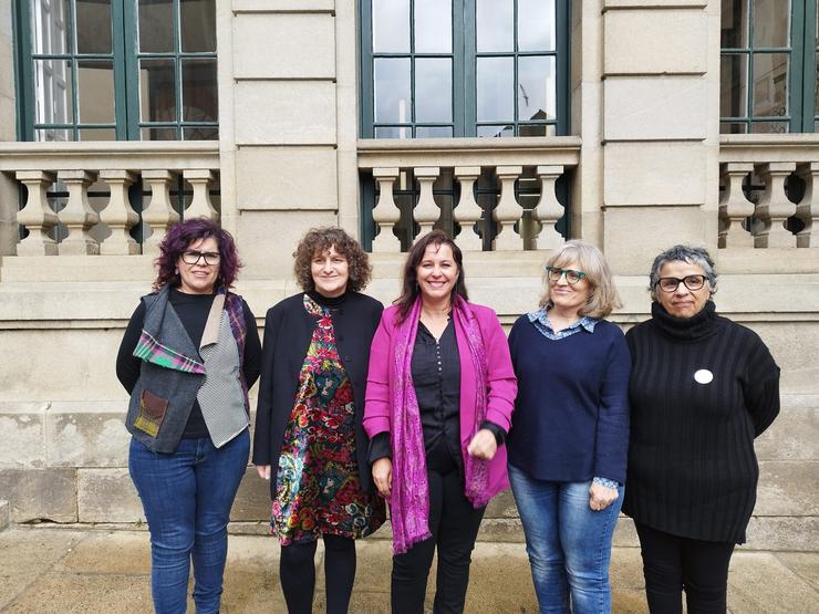 Reunión entre a eurodeputada do BNG e  a candidata á Alcaldía, Goretti Sanmartín en Santiago de Compostela 