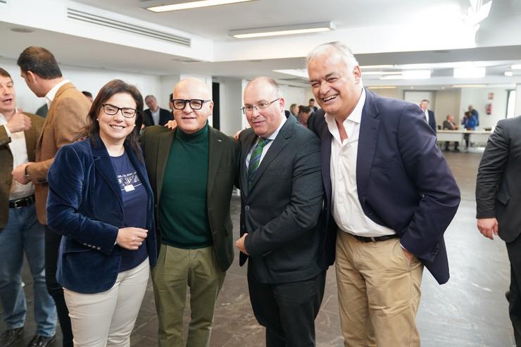 Ana Belén Vázquez, Manuel Baltar, Miguel Tellado e Esteban González Pons. PP OURENSE / Europa Press