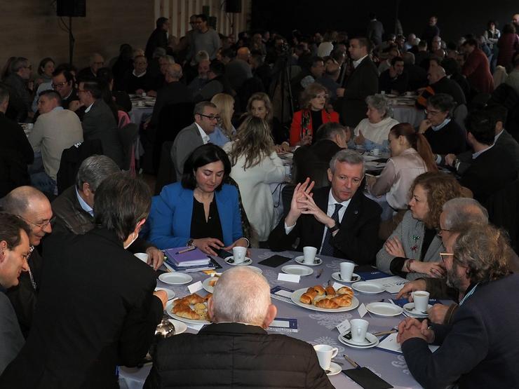 Arquivo - Rueda participa nun almorzo con empresarios en Lugo.. PPDEG - Arquivo 