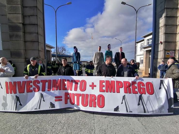 Protesta de traballadores de Navantia. / Europa Press