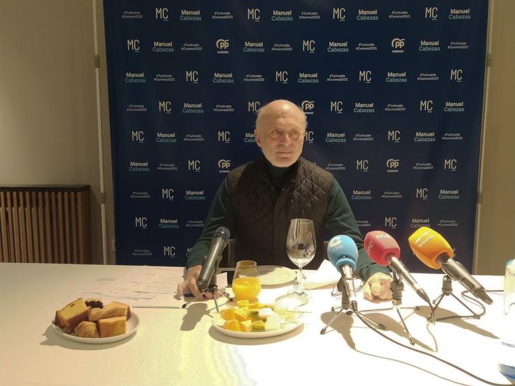 Manuel Cabezas comparece ante os medios. / Europa Press