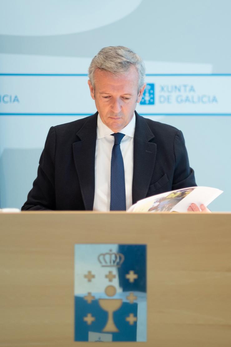 Rueda, durante a reunión do Consello da Xunta.. Xunta de Galicia