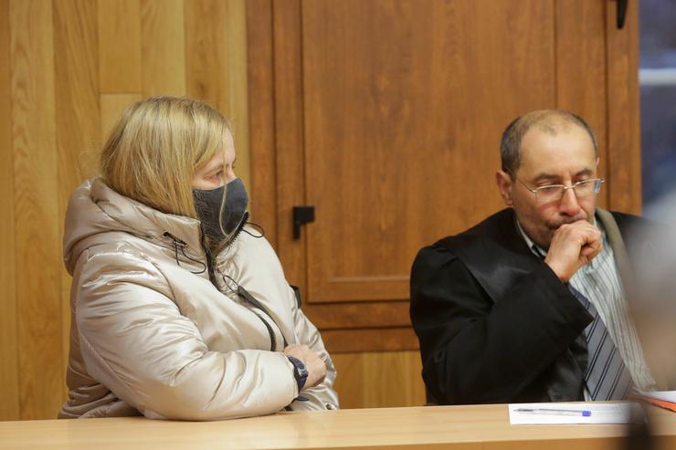 Ana Sandamil na lectura do veredicto polo asasinato da súa filla, no que se lle declara culpable / Europa Press