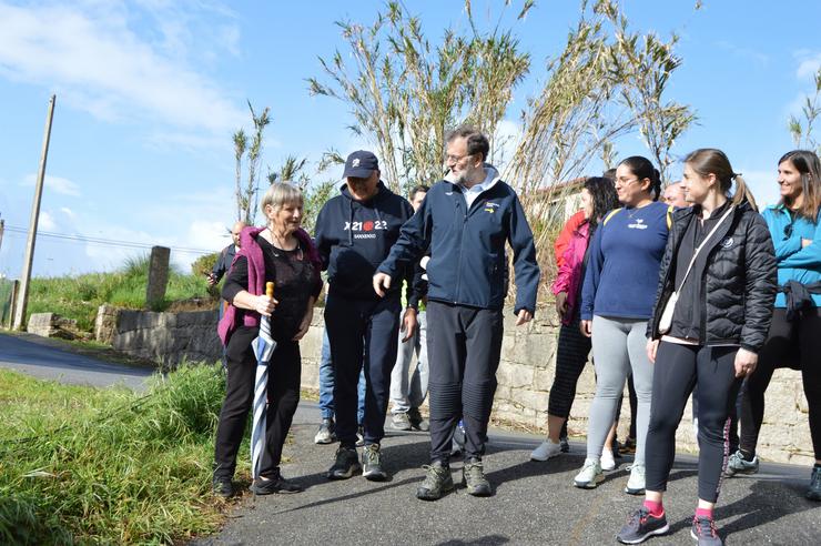 Rajoy participa nunha 'andaina' en Sanxenxo.. PP DE SANXENXO 