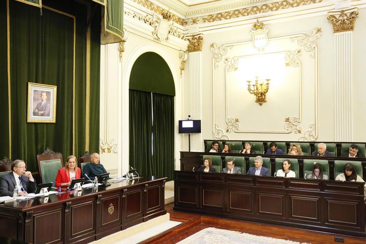 Último pleno da Deputación de Pontevedra do mandato 2019-2023, baixo a presidencia de Carmela Silva.. DEPUTACIÓN DE PONTEVEDRA / Europa Press