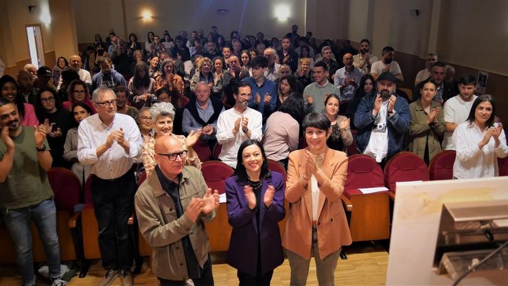 A portavoz nacional do BNG, Ana Pontón, na Laracha. BNG 