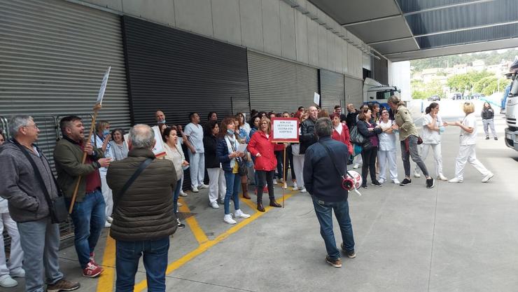 Protestas dos traballadores das cociñas dos hospitais públicos vigueses / Europa Press