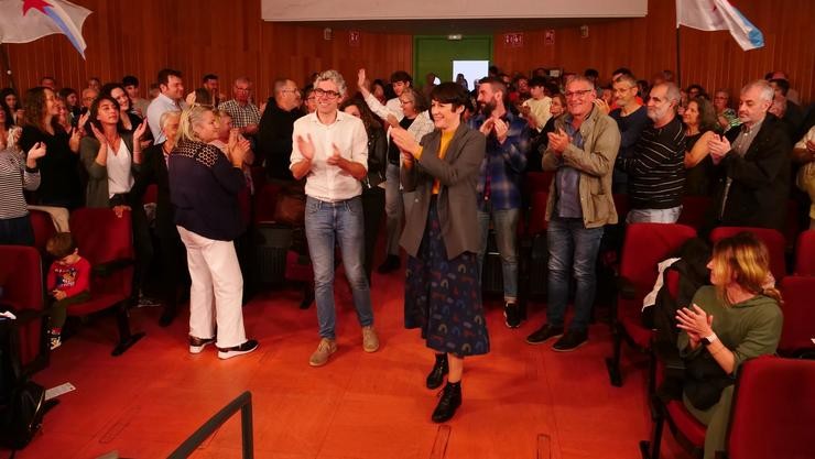 A portavoz nacional do BNG, Ana Pontón, en Ferrol. BNG / Europa Press