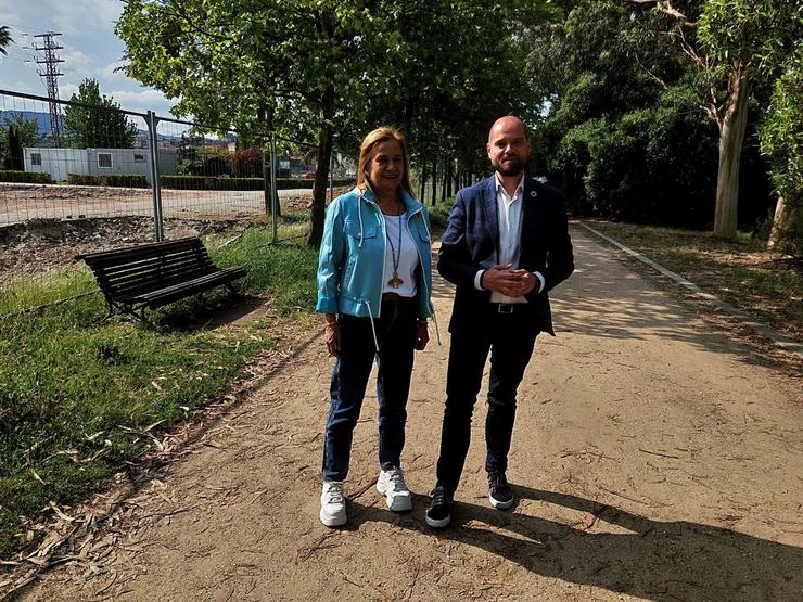 Carmela Silva e Iván Puentes. PSOE 