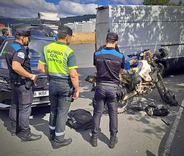 Detido en Ourense un mozo que circulaba nunha moto con matrícula falsificada e portando estupefacientes. GARDA CIVIL / Europa Press