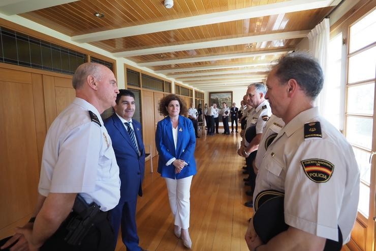 O novo delegado do Goberno mantén as súas primeiras reunións cos responsables das forzas de seguridade. DELEGACIÓN DO GOBERNO / Europa Press