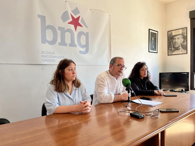 Rolda de prensa do BNG da Pobra do Brollón para aclarar os resultados das eleccións municipais / BNG