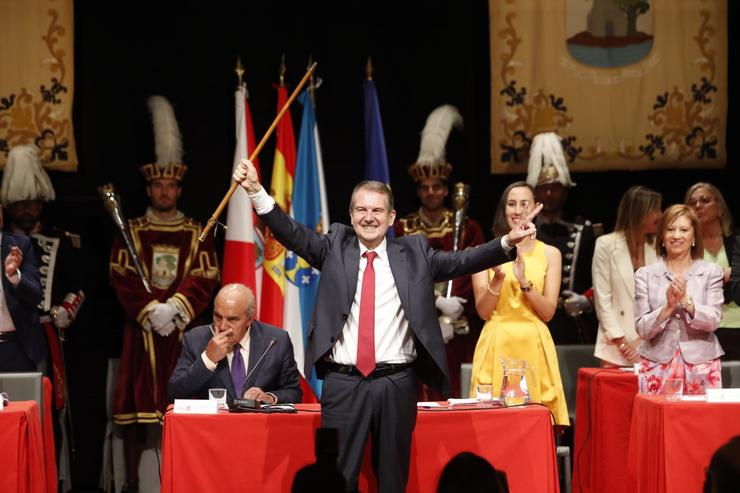 Abel Caballero, no pleno da súa investidura para un quinto mandato consecutivo, o 17 de xuño de 2023 / CONCELLO DE VIGO