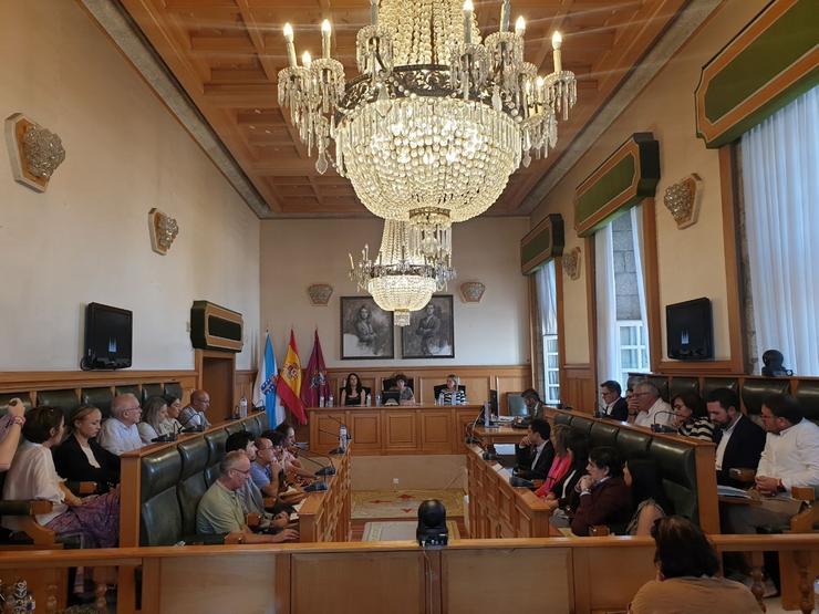 Pleno do Concello de Santiago presidido pola alcaldesa, Goretti Sanmartín.. CONCELLO DE SANTIAGO / Europa Press