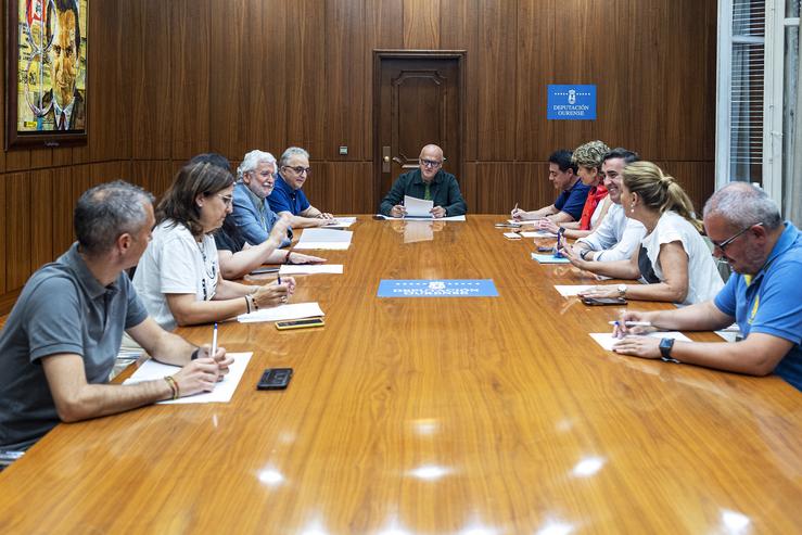 Reunión Dá Xunta De Goberno Dá Deputación Ourense. Asisiten Manuel Baltar (Presidente Dá Deputación), Rosendo Fernández (Vicepresidente 1 Dá Deputación De Ourense); César Fernández Gil (Vicepresidente 2 Dá Deputación De Ourense); Jorge Pumar (Deputado Pp. DEPUTACIÓN DE OURENSE / Europa Press