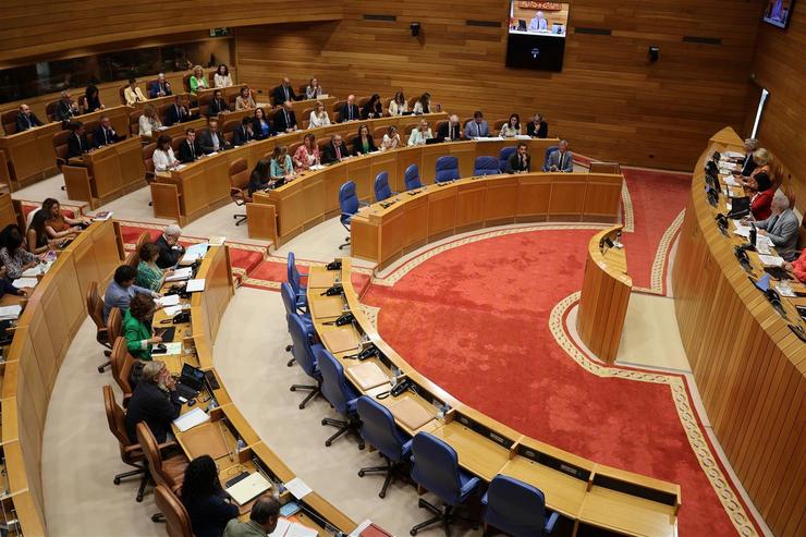 Pleno do Parlamento de Galicia. PARLAMENTO