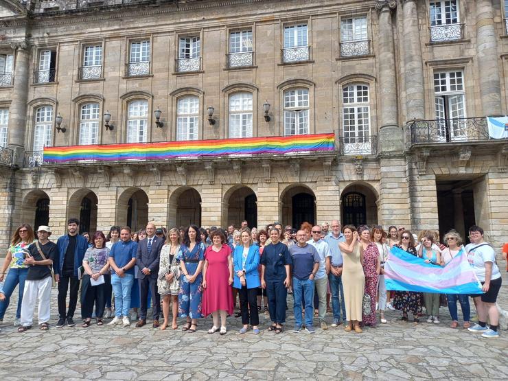 O Concello de Santiago celebra o Día Internacional do Orgullo LGTBI+. CONCELLO DE SANTIAGO 