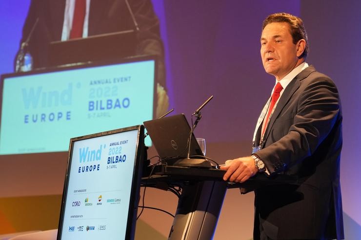 O presidente da Asociación Empresarial Eólica (AEE), Juan Diego Díaz 