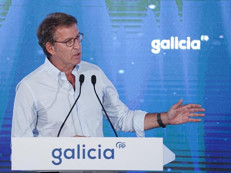 Feijóo intervén nun acto en Galicia 