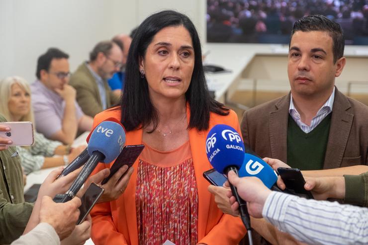 A secretaria xeral do PPdeG, Paula Prado, en declaracións aos medios.. PPDEG / Europa Press