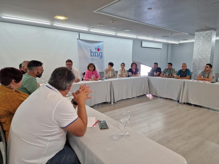 Reunión de Ana Pontón con representantes sindicais do sector do metal de Pontevedra/ PEDRO DAVILA-Europa Press