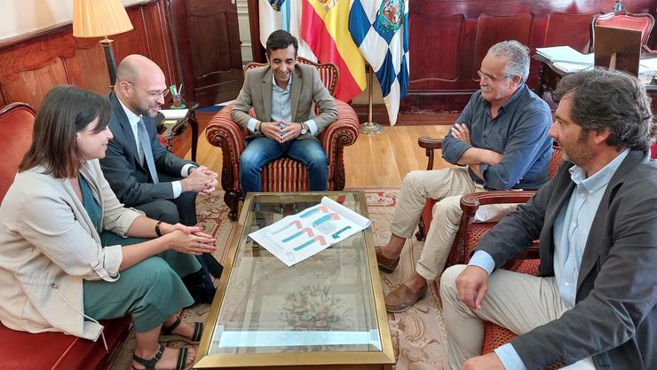 O alcalde de Ferrol, José Manuel Rei Varela, reúnese con representantes da plataforma de infraestruturas sociosanitarias Healthcare Activos.. HEALTHCARE ACTIVOS 