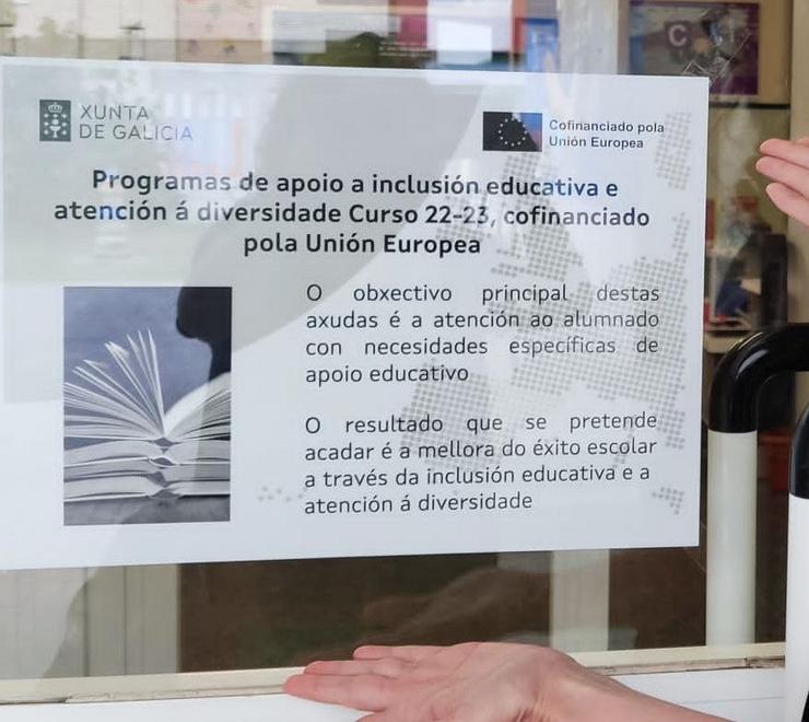 Cartel do programa de apoio á inclusión educativa - CIG