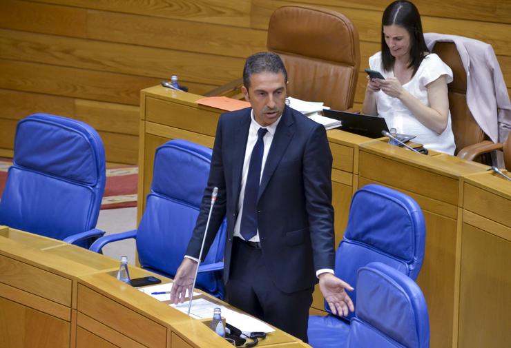 Alfonso Villaes, conselleiro do Mar , no Parlamento/  Xunta de Galicia 