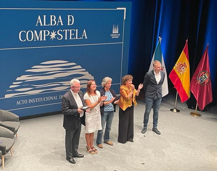 Entrega de premios da 'Alba de Compostela'. 