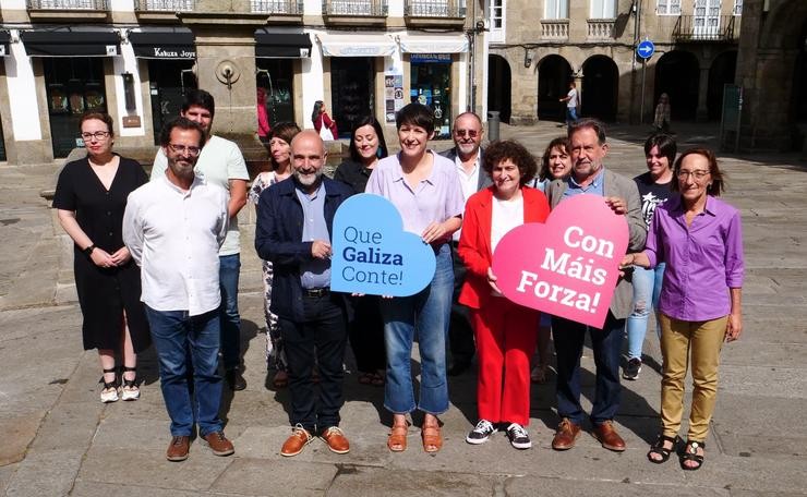 Presentación da candidatura do BNG ao Congreso e ao Senado pola provincia da Coruña, en Santiago.. BNG / Europa Press