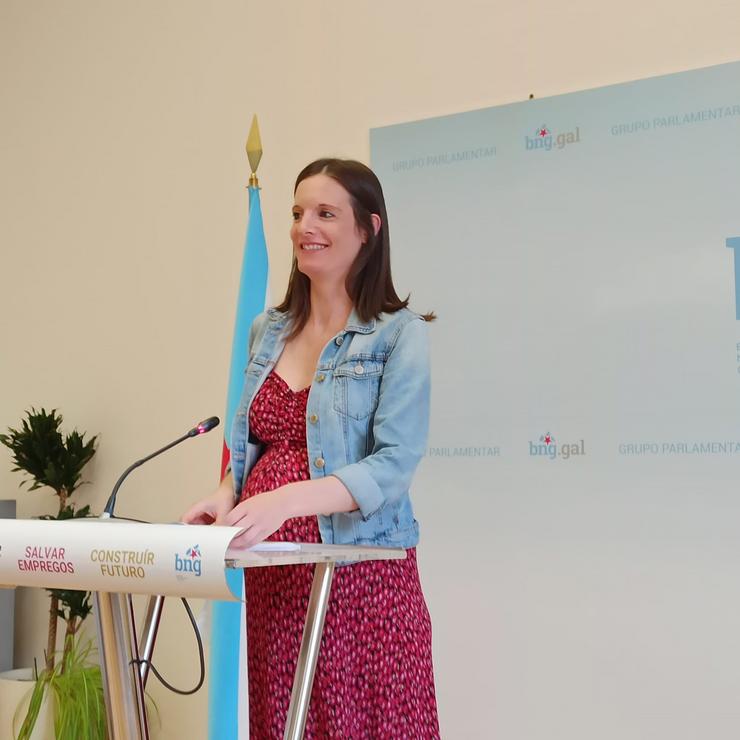 A viceportavoz parlamentaria do BNG, Olalla Rodil, en rolda prensa / Europa Press