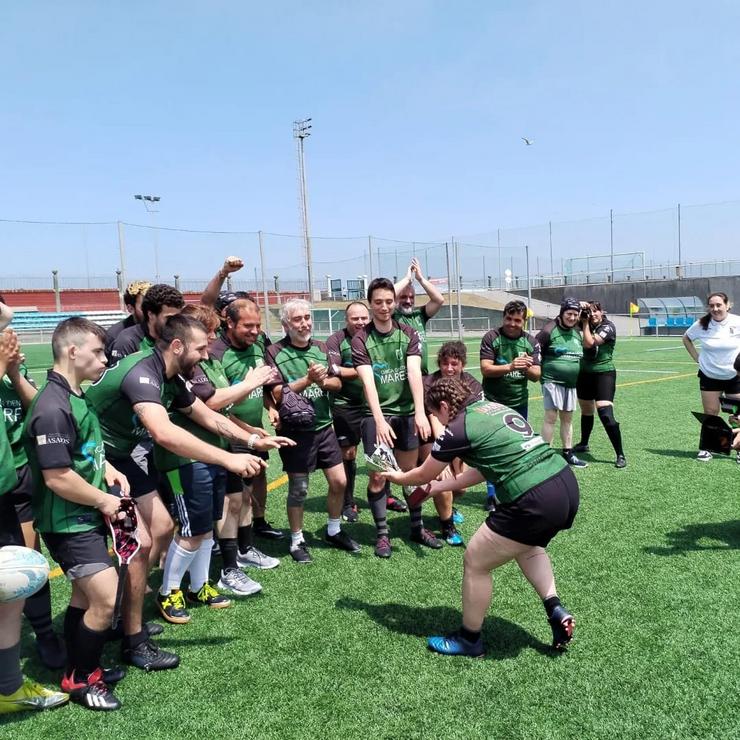 Equipo de rugbi Tuxeleires/ Tuxeleires