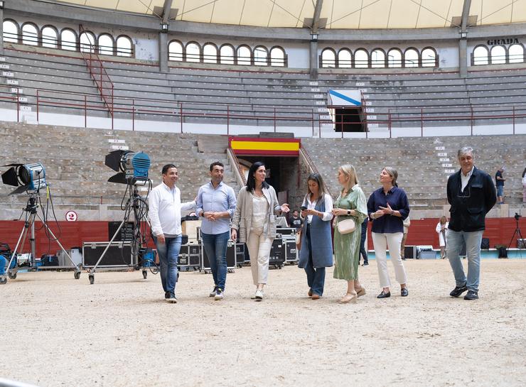 Paula Prado na posta a piques da praza de touros de Pontevedra / PPdeG - Europa Press