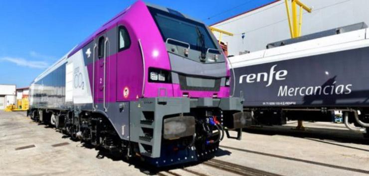 Unha das locomotoras recepcionadas / RENFE - Arquivo