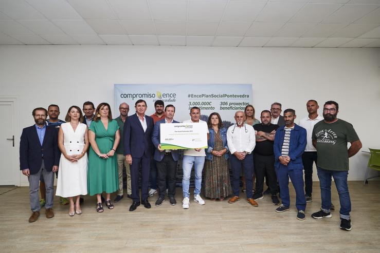 Ence asina en Lourizán con case unha trintena de entidades os convenios para proxectos de emprendimiento dentro do seu Plan Social Pontevedra.. ENCE / Europa Press