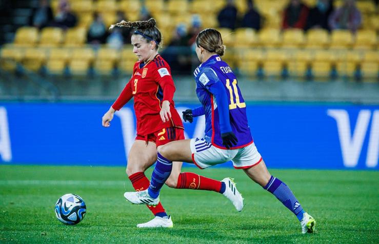 Terea Abelleira ante Nagano no Xapón-España do Mundial de Australia e Nova Zelandia / PABLO GARCÍA - RFEF