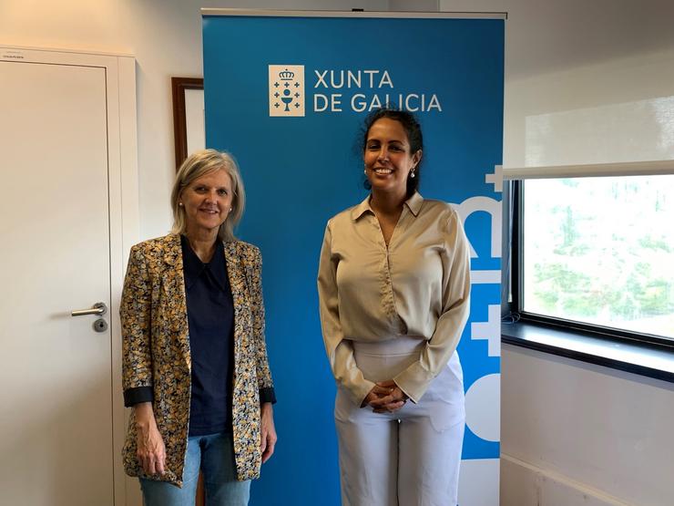A directora do Igape, Covadonga Toca, reúnese coa Cónsul Xeral de Cuba en Galicia, Ingrid Izquierdo. XUNTA DE GALICIA / Europa Press