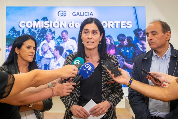 Paula Prado, en declaración aos medios na sede do PPdeG 