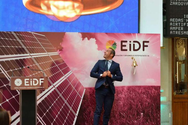 Fernando Romero, fundador de EiDF no estreo da empresa galega no BME Growth, a cotización en bolsa para este tipo de empresas / EFE