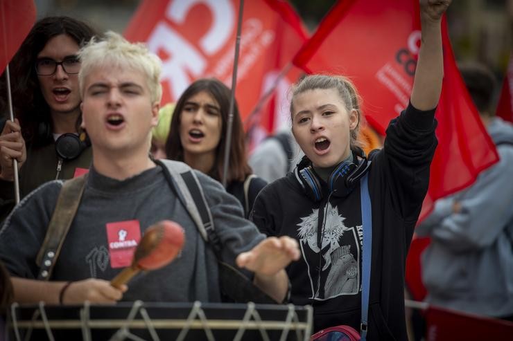 Arquivo - Varios estudantes maniféstanse nunha concentración en defensa da saúde mental dos estudantes, a 27 de outubro de 2022, en Madrid. Juan Barbosa - Europa Press - Arquivo / Europa Press