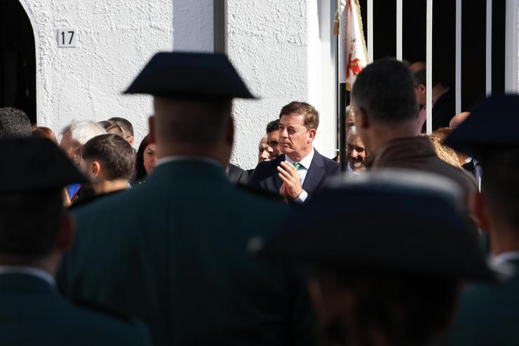 O secretario xeral do PSdeG, José Ramón Gómez Besteiro, nos actos do 12 de outubro en Lugo. PSDEG / Europa Press