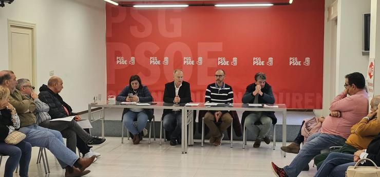 Ratificada os delegados ao Congreso do PSOE por Ourense, encabezados por Villarino, Marga Martín e Eladio Santos / PSOE OURENSE