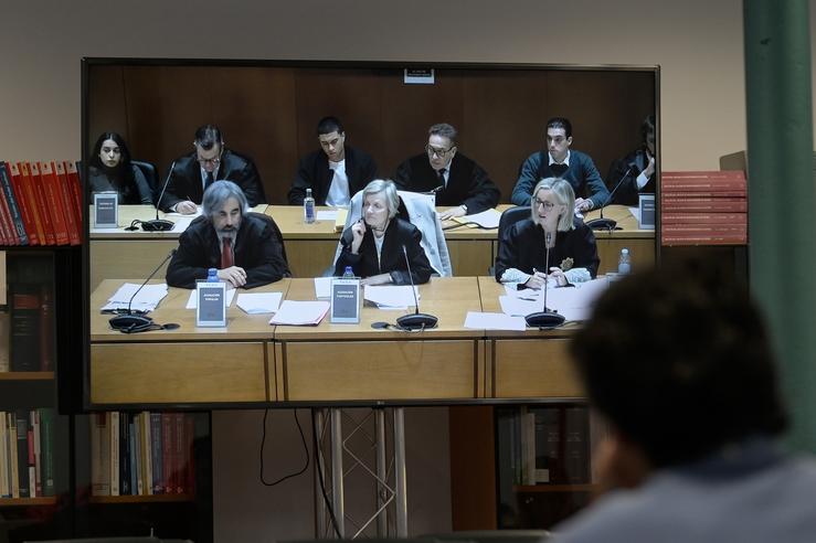Arquivo - Sala para medios de comunicación no xuízo polo crime de Samuel Luiz. M. DYLAN - Arquivo / Europa Press