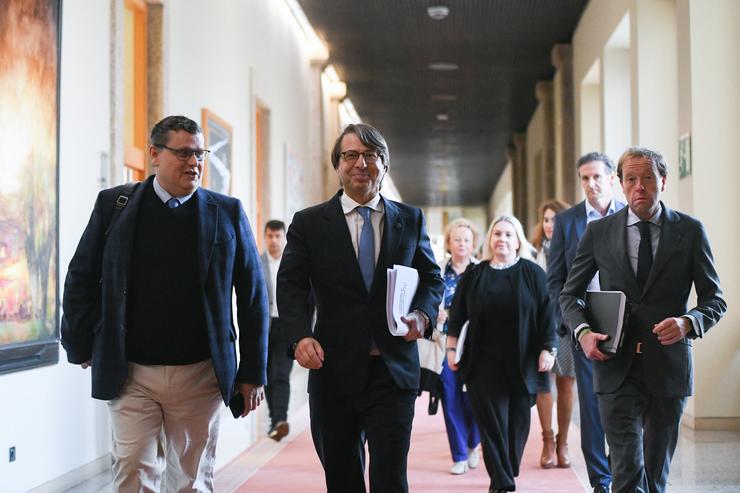 O conselleiro de Facenda, Miguel Corgos, no Parlamento. MONICA ARCAY CARRO / Europa Press