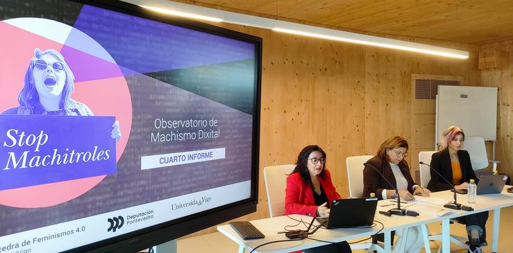 Presentación do cuarto informe do Observatorio de Machismo Dixital da UVigo, titulado 
